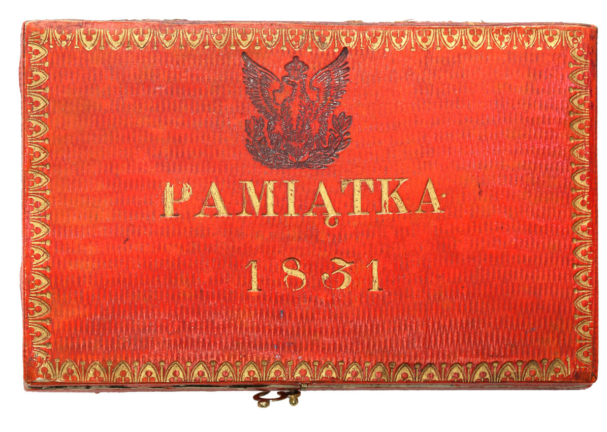 Powstanie Listopadowe 1830-1831. Pamiątkowe pudełko na monety (PAMIĄTKA 1831)